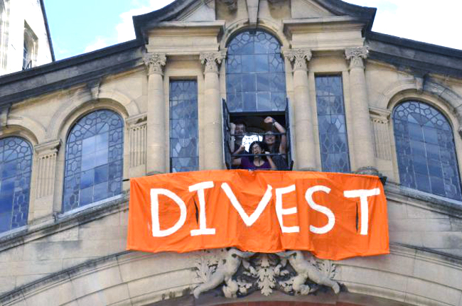 Pressure to divest from Oxford University students